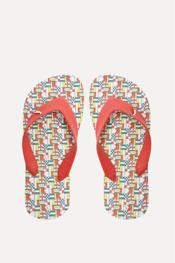 Chinelo Rmi Bandeiras Vermelho - 33/34