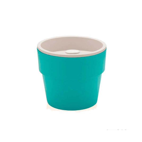 Vaso para flores autoirrigável tamanho M azul Ou