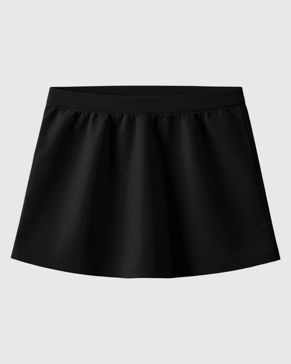 Saia Shorts Infantil Menina Cós Elástico Em Algodão Malwee Kids Preto - 2