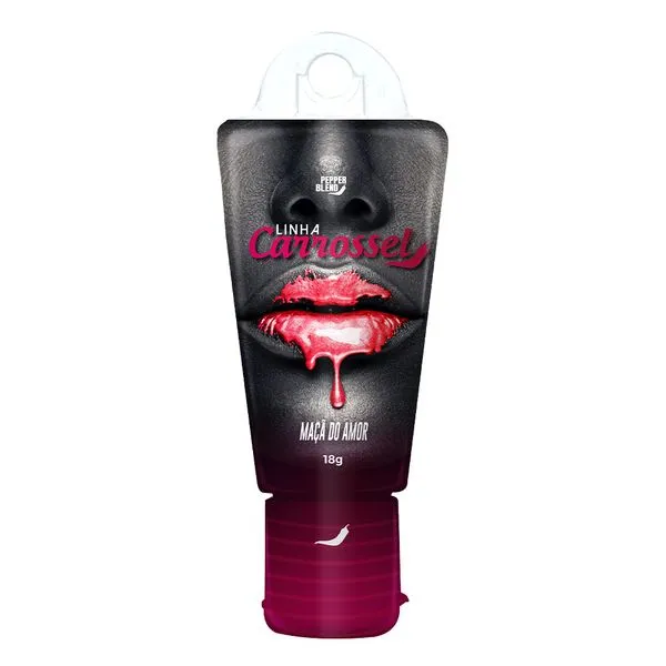 Carrossel Gel Lubrificante Comestível com Efeito Glitter 18g Pepper Blend Carrossel Gel Lubrificante Comestível com Efeito Glíter 18g Pepper Blend