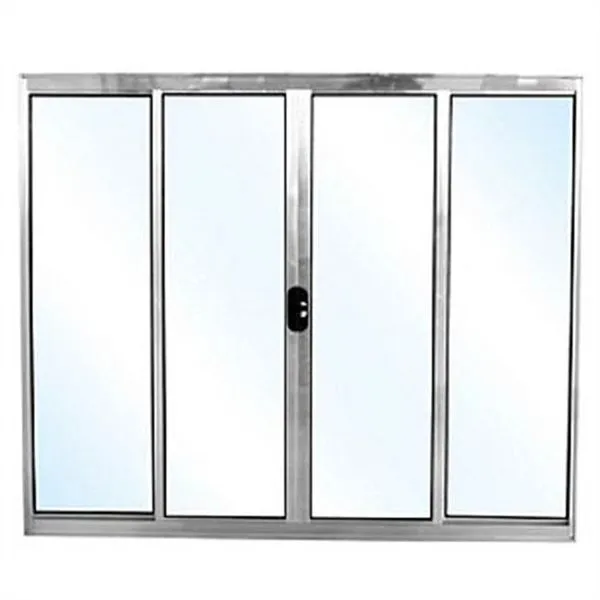 Vitrô de 4 Folhas Sem Bandeira e Com Grade 100x120 Metro Soft - JANELLOT VITRO 4F 100X120 S/BAND C/GR SOFT NORM