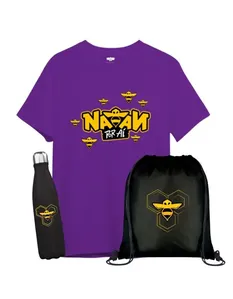 Kit Super-Fã Natan por aí - Minibees - Roxo M / Roxo
