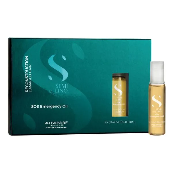 Kit Ampola Alfaparf Semi Di Lino Reconstruction SOS Emergency Oil (06x13ml)