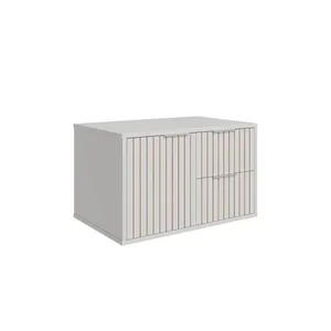 Armário Suspenso Para Banheiro Ripy 60Cm Branco Bumi