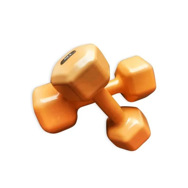 Par De Halter Emborrachado Sextavado 9 Kg