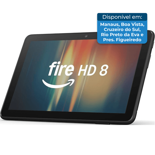 Tablet Amazon Fire HD 8 Polegadas 32GB 2024 Preto A-BI
