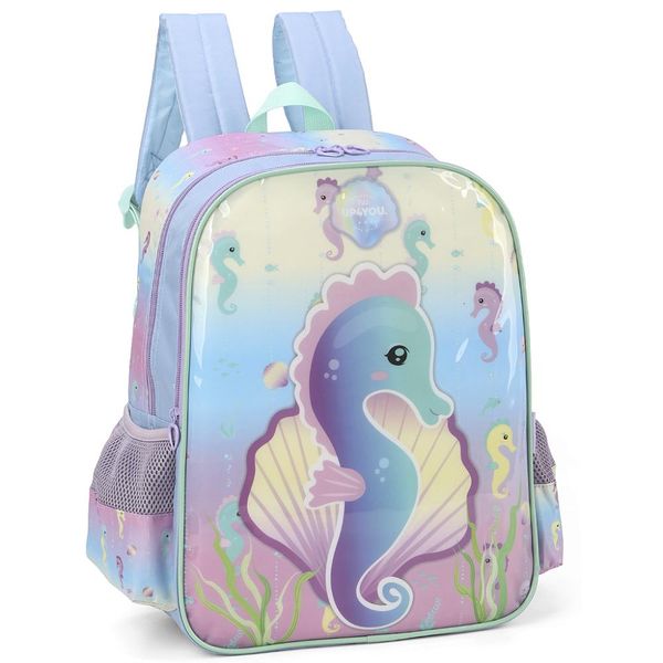 Mochila de Costas Luxcel Up4You Cavalo Marinho Verde Único