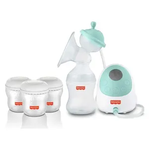 Kit Mom's Essentials - Extrator De Leite Elétrico e 3 Frascos para Armazenar Leite - 150 ml - Fisher-Price
