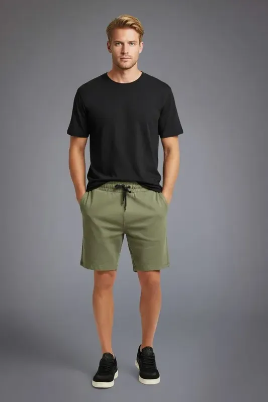 Bermuda Moletom Gabriel Militar - P