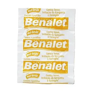 Benalet 5+50+10mg 4 Pastilha Sabor Mel E Limão Janssen-Cilag Referência