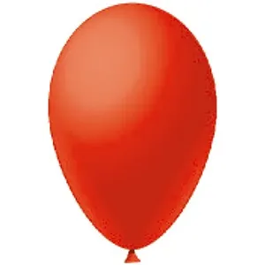 Balão Liso 7 Polegadas Latex Vermelho - Festball