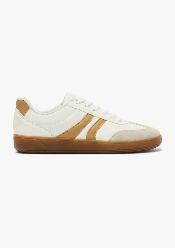 Tênis Feminino Casual Recortes - Bege 035