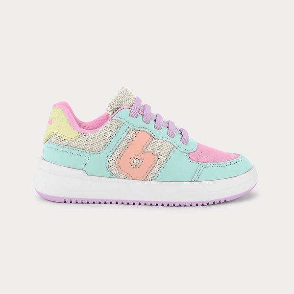 Tênis Infantil Bibi B College Rosa com Verde 33