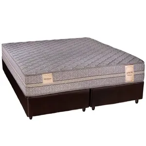 Conjunto Box Queen Espuma Minaspuma Cappuccine II One Face 158x198x58cm
