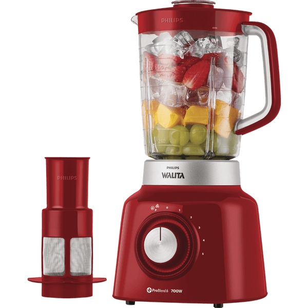 Liquidificador Philips Walita Problend, 700W, 6 Lâminas, 5 Velocidades, 2,4 L - RI2134/4 110V
