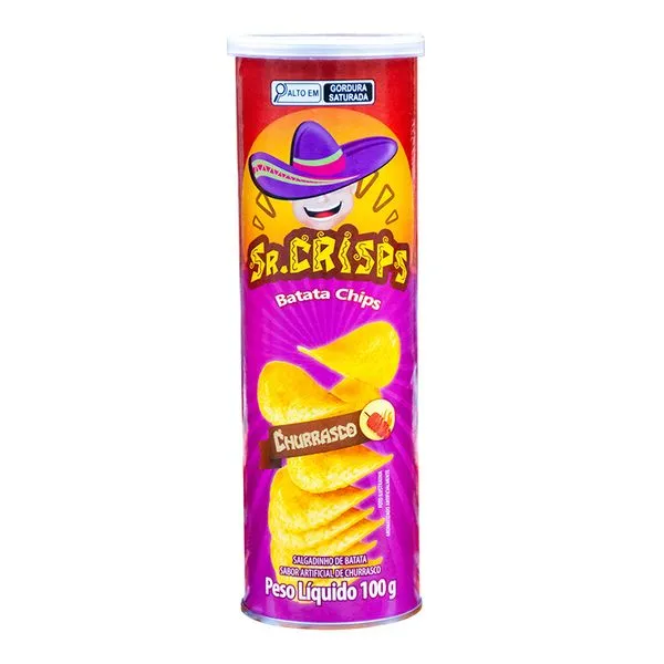 Batata Sr Crisps 100G, Churrasco, .