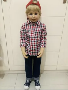 Boneco Manequim 1m Silicone Realista Loiro João