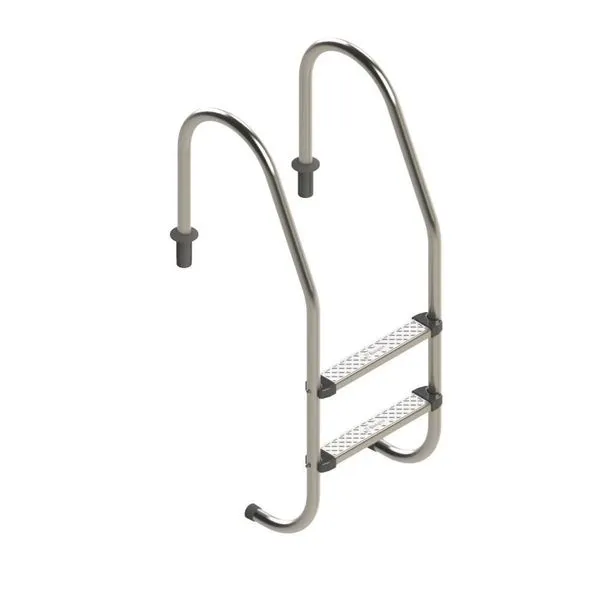 Escada para Piscina com 2 Degraus em Aco Inox 304 Corrimao Polido Inox Ate 100kg Inox Inaqua Escada para Piscina 2 Degraus Aco Inox 304 com Corrimao Polido Inox Ate 100kg Inaqua