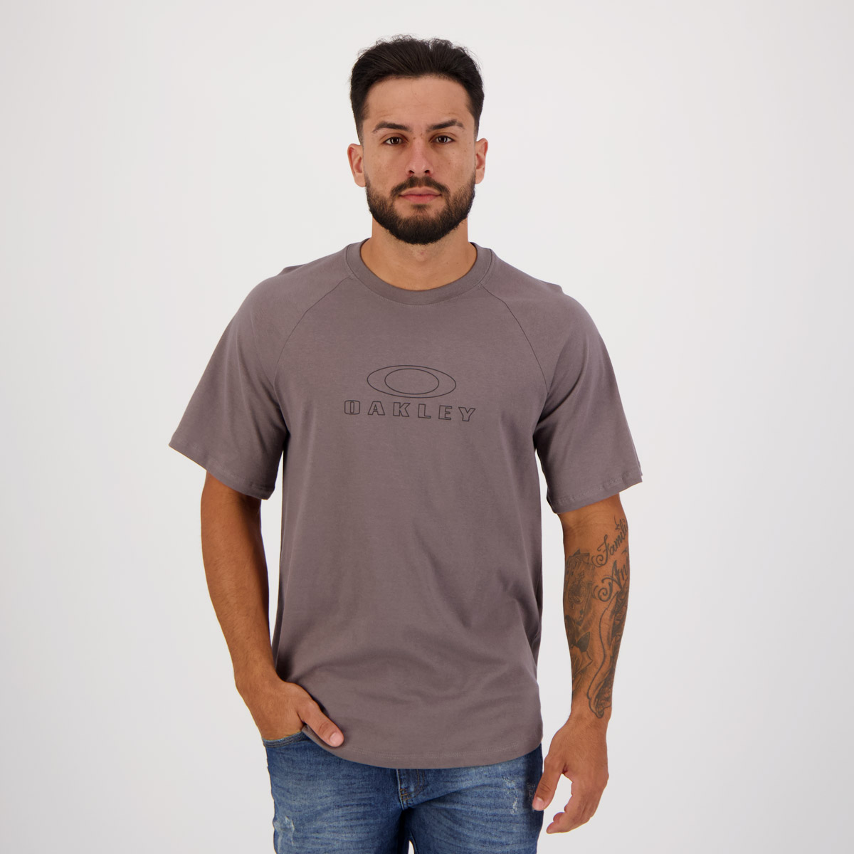 Camiseta Oakley Classic Cinza