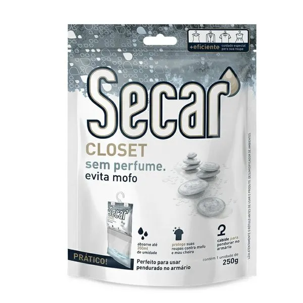 Evita Mofo Secar Closet Sem Perfume Refil 250g