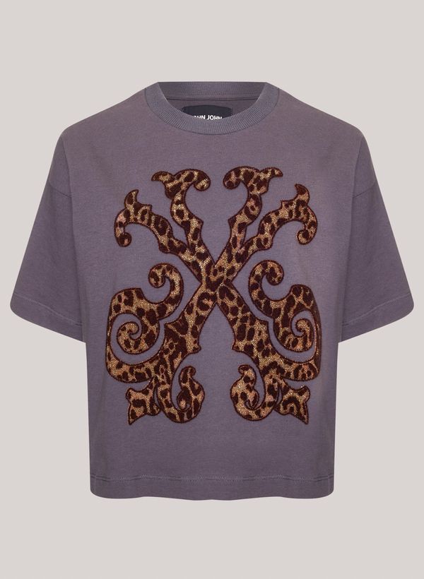 Camiseta Ampla Leopard John John Feminina PP