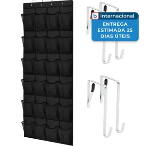 Organizador de Sapatos Gorilla Grip 24 Bolsos Preto A-MBI