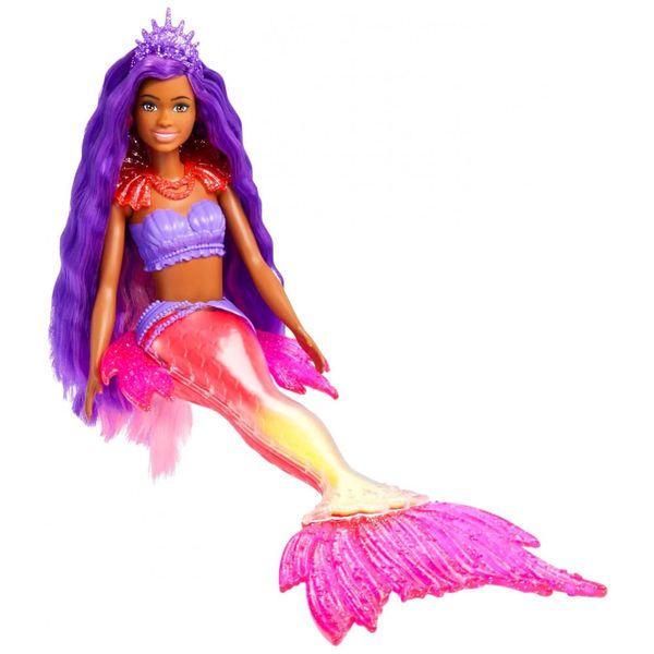 Boneca Barbie Sereia Brooklyn com pet Phoenix e Acessórios, Rosa