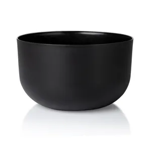 Cachepô Cuia Due Vasos Raiz Preto Fosco N°06