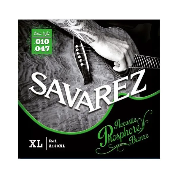 Encordoamento Violão Aço A140XL Acoustic Phosphore Bronze Extra Leve .010-.047 Savarez Encordoamento Violão Aço A140XL Phosphore Bronze Extra Leve Savarez