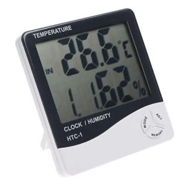 Termometro Digital Medidor Temperatura Relogio Umidade Termo Higrometro Despertador