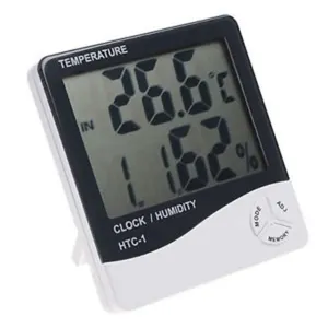 Termometro Digital Medidor Temperatura Relogio Umidade Termo Higrometro Despertador