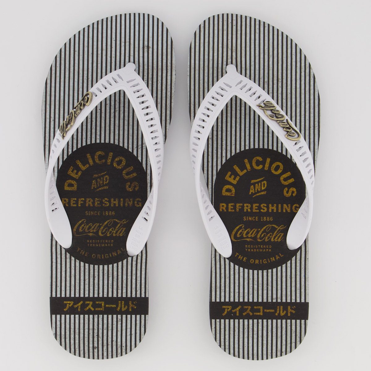 Chinelo Coca Cola Compton Branco