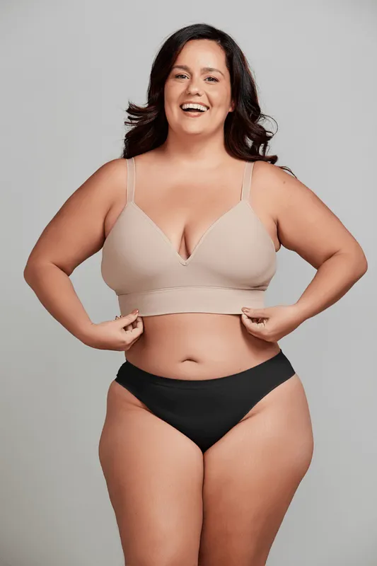 Calcinha Adulto Tanga Mais Curvas Cobertura Media Trifil Tamanho: P | Cor: Preta