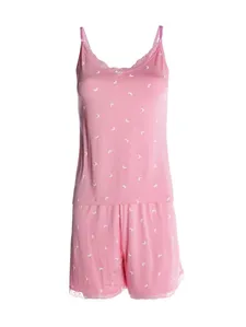 Short Doll Com Renda Feminino ROSA CLARO GG