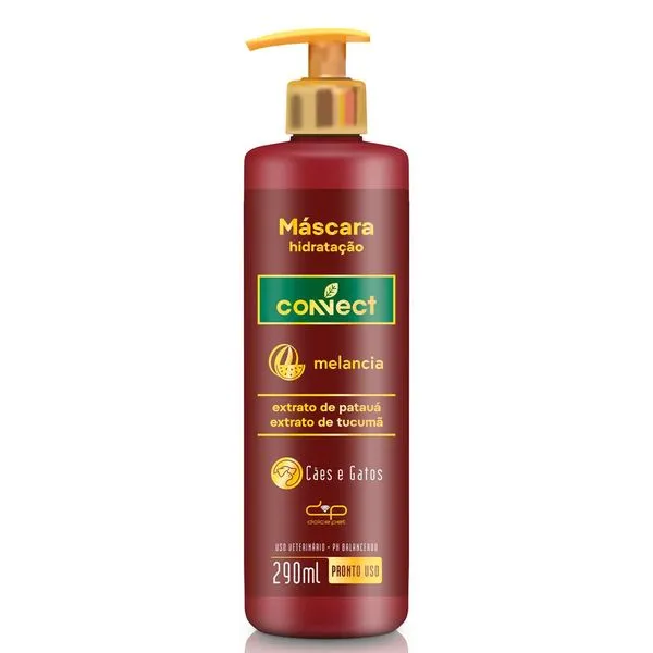 Máscara Condicionante Para Cães E Gatos Connect Melancia 290ml (MP)