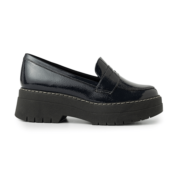 Loafer Carol Dieckmmann Salto Médio Navy 37