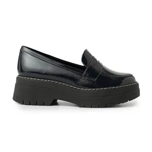 Loafer Carol Dieckmmann Salto Médio Navy 37