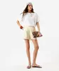 short curto feminino com laise amarelo G