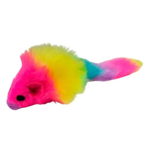 Brinquedo De Pelúcia Para Gatos Savana Ratinho Arco-Íris (MP)