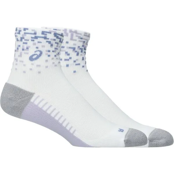 Meia ASICS Performance Run - Unissex - Branco/Roxo - tam: G