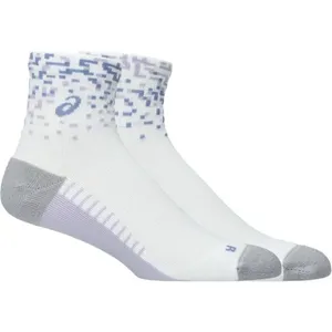 Meia ASICS Performance Run - Unissex - Branco/Roxo - tam: G