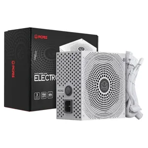Fonte ATX Gamer 750W PCyes Electro V2 80 Plus Bronze White Ghost Branca (MP)