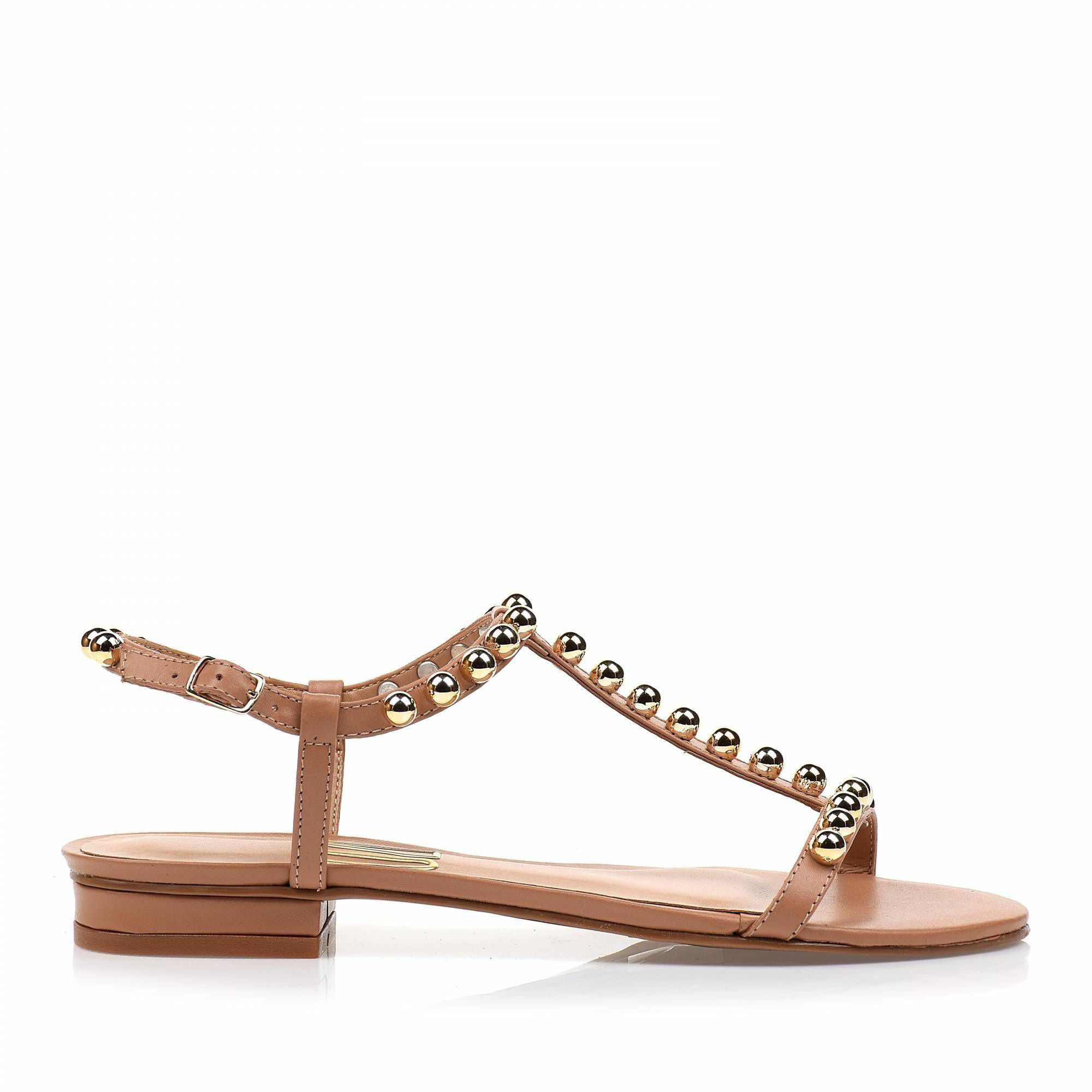 Flats Veneto Couro Tan