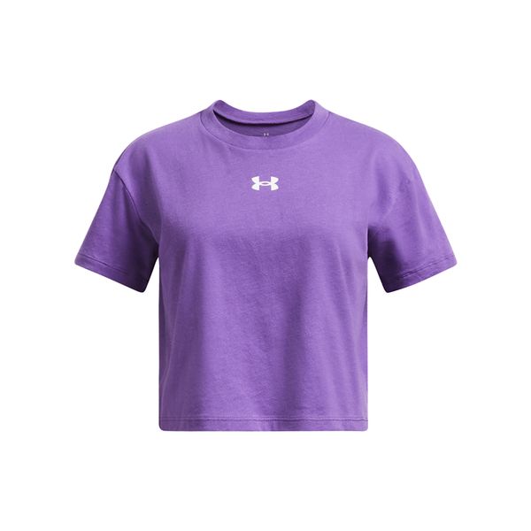 Camiseta Under Armour Cropped Infantil 14 Roxo
