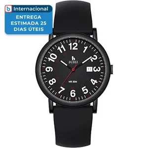Relógio Analógico Burei Preto A-MBI