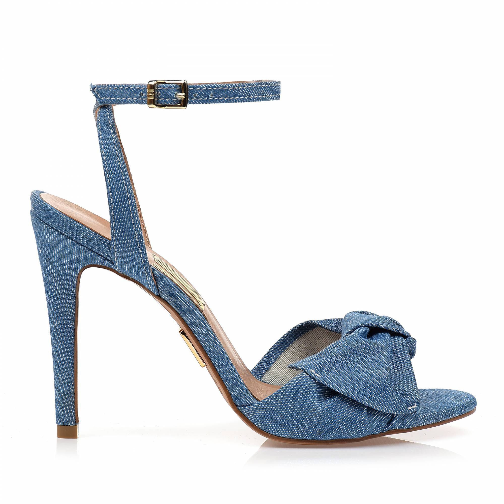 Sandália Salto Alto Light Jeans