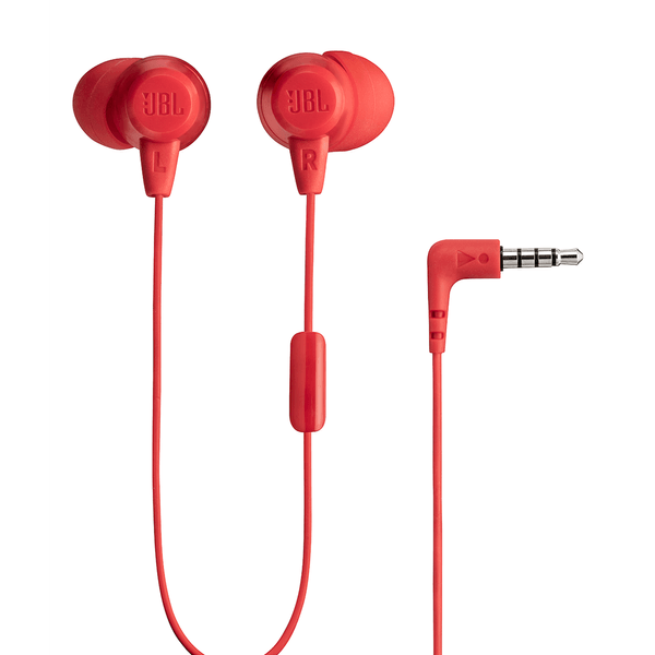 Fone de Ouvido Com Fio JBL, Microfone Integrado, Vermelho - JBLC50HIRED