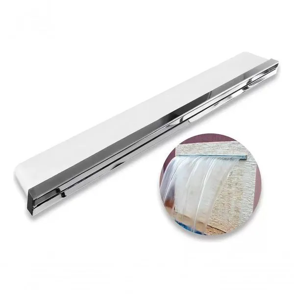 Cascata para Piscina 02 Metros de Embutir na Parede Oxigenação da Água Aço Inox 304 Inox Sol e Água Piscinas Cascata para Piscina 02 Metros Embutir Parede Aço Inox 304 Inox Sol e Água Piscinas e Acessórios