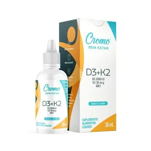 Vitamina D3 2000UI K2 30mcg Cromo Bem Estar 30ml