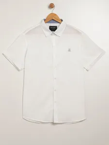 Camisa Comfort Manga Curta Plus Size Masculina BRANCO G3